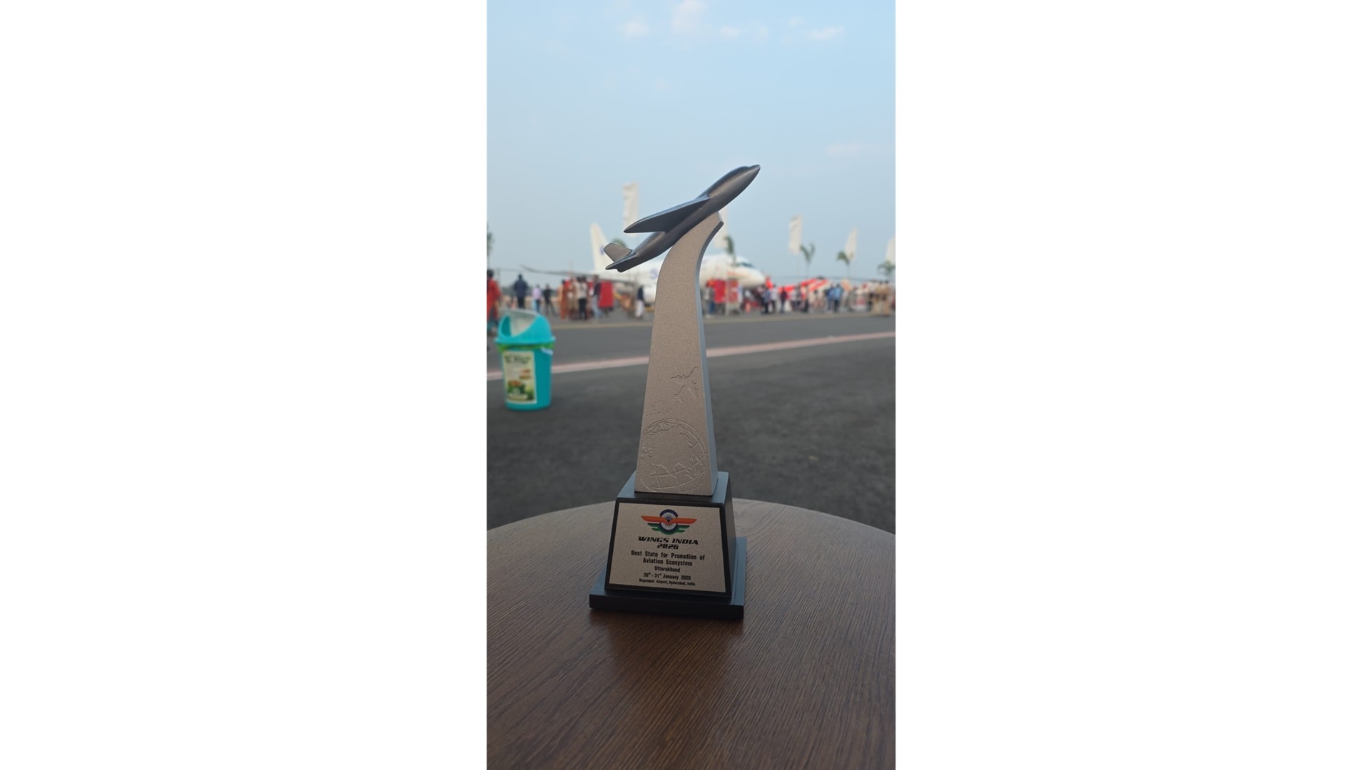 विंग्स इंडिया 2026 में उत्तराखंड को “विमानन पारिस्थितिकी तंत्र को बढ़ावा देने के लिए सर्वश्रेष्ठ राज्य” सम्मान